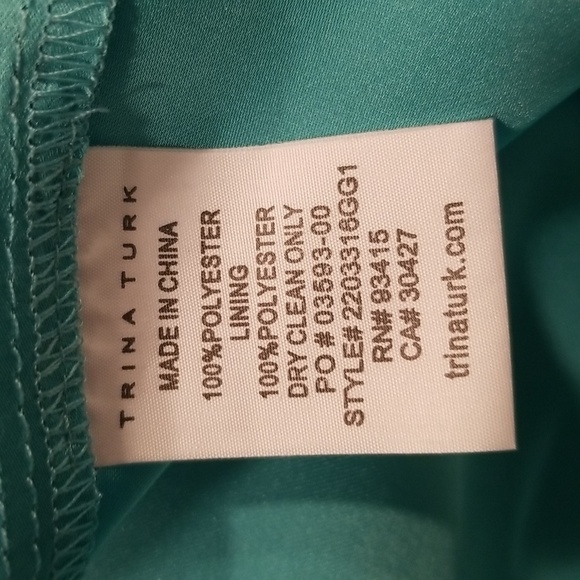 💕TRINA TURK💕 Entertain Dress ~ Turquoise Medium M NWT - Picture 13 of 13